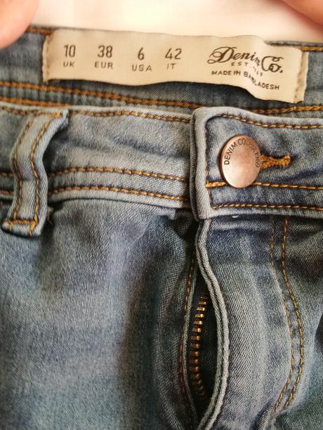 Dámske tenké elastické rifle, denim co, denim co,xs