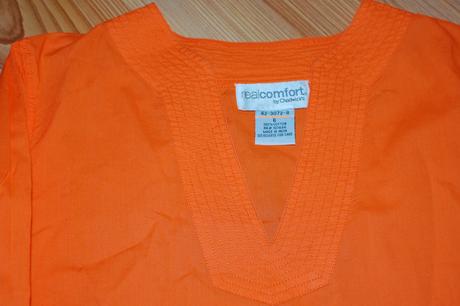 Oranžová tunika s 3/4 rukávmi, m