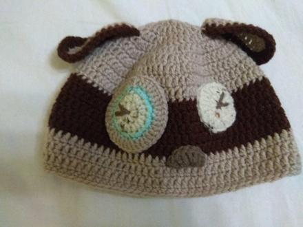 Háčkovana hnedá čiapka, 80