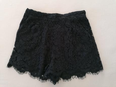 Kraťasy s čipkou, amisu,38