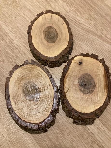 Dekoračné drevené podnosy 3ks,