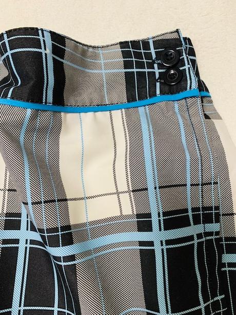 Tenká šušťáková kockovaná sukňa zn. sam73, sam73,l / m