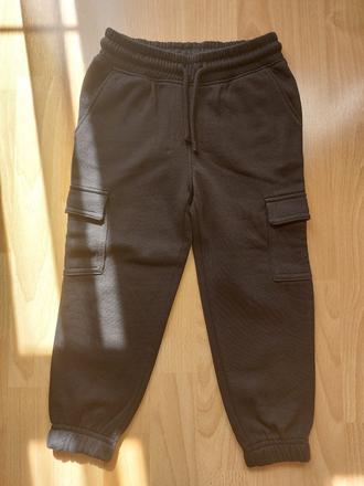Zateplené tepláky h&m č.104, h&m,104
