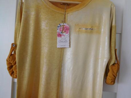 Tričko horčicovej farby dámske ľahúčke dr.-s/m, l