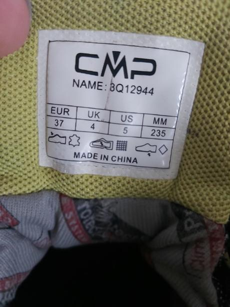 Topánky cmp s clima protect  membránou, 37
