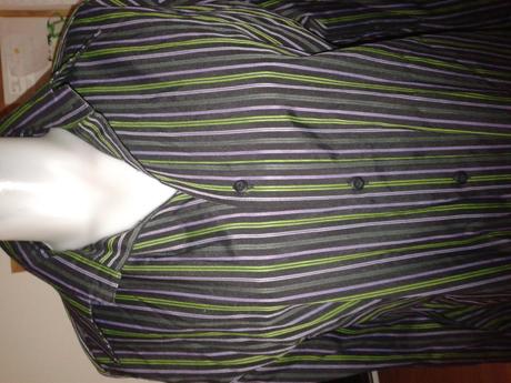 Čierna pánska košeľa zn. adam s  pásmi veľ. 43, 43