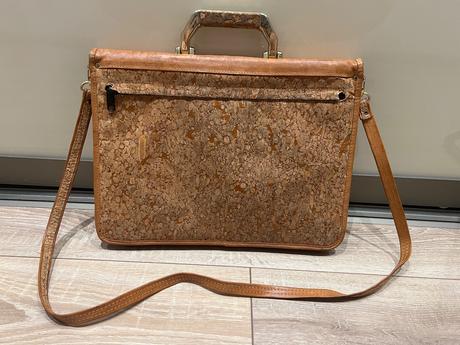 Korkova aktovka na dokumenty vintage, 