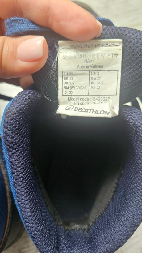 Nepremokavé topánky, quechua,35