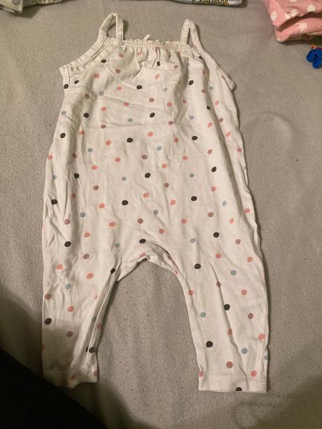 Overal hm bodkovany, h&m,74