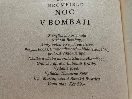 Noc v bombaji-prvé vyd.1990, 