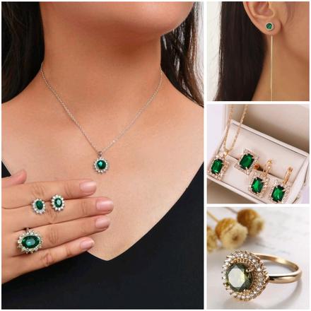 Smaragdove náušnice, sety, 