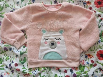 Plyšová mikina s mackom, pepco,98