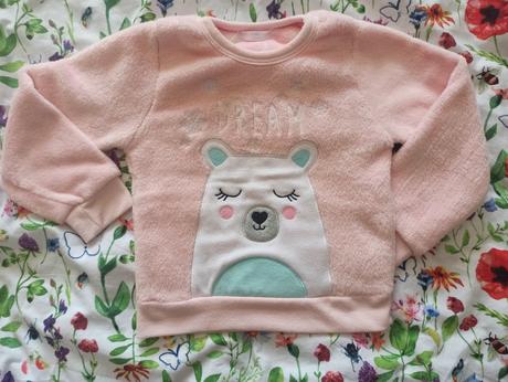 Plyšová mikina s mackom, pepco,98