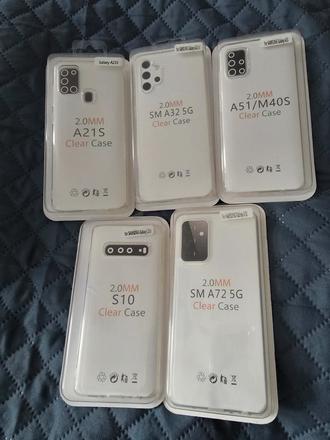 Covery  zadné priesvitné na samsung a21s s10 a51, 