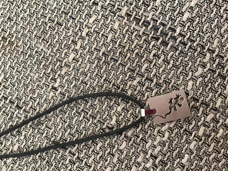 Šnúrka na krk s príveskom - jašterica, 