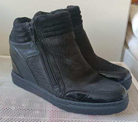 Kožené topánky s klinom lasocki 37, lasocki,37