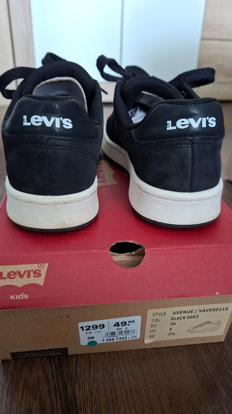 Kožené tenisky levis kids č.36, levis,36