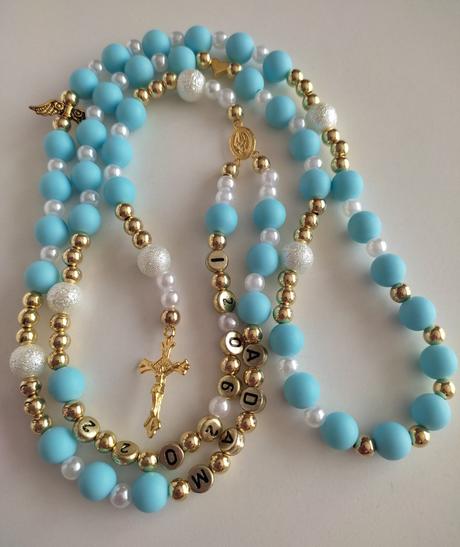 Ruženec s menom a dátumom e152,