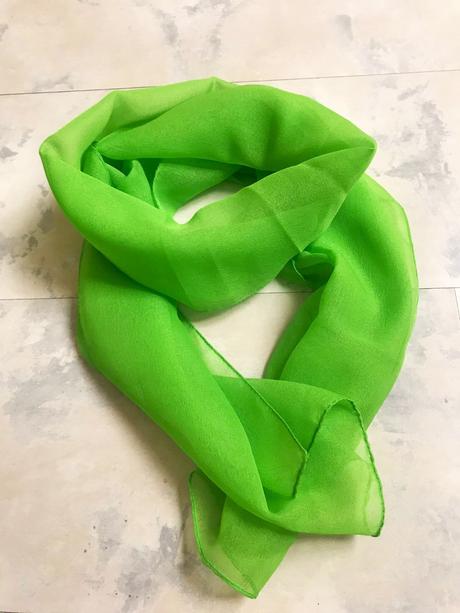 Luxusná šifónová šatka na krk, l