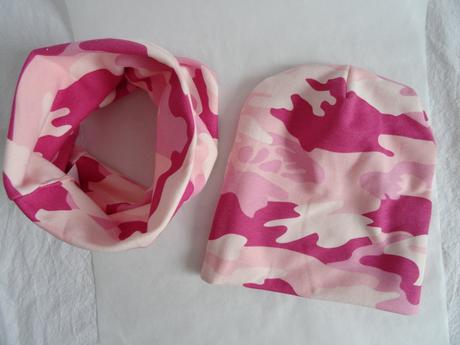 Maskáčová čiapka a šál, 50 - 158