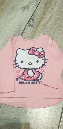 Tričko s dlhým rukávom veľk 80, hello kitty,80