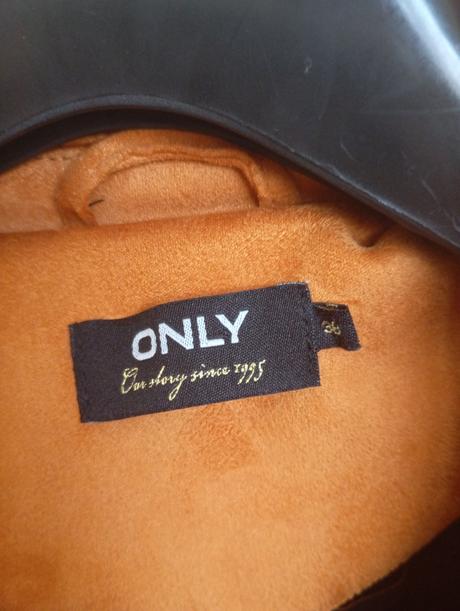 Koženková, jelenicová bunda, only,38