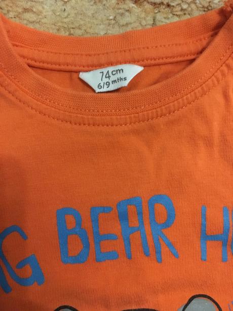 Tričko s medvedikom 6-9 mesiacov, early days,74
