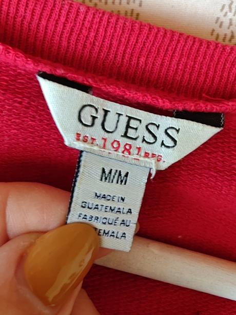 Guess krásna červená mikina m, guess,m