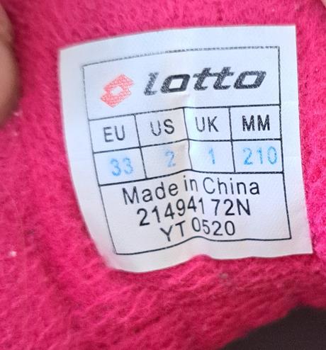 Zateplene tenisky, lotto,33
