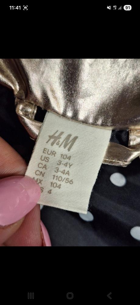 Vesta zlata vel. 104, h&m,104