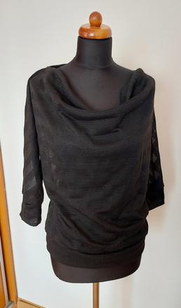 Top s netopierím rukávom, voľnejší strih, m