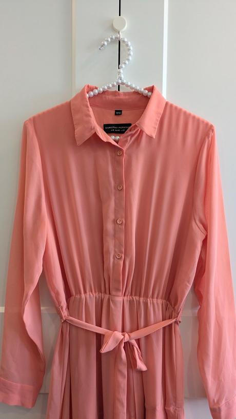 Koralové šaty dorothy perkins, dorothy perkins,l
