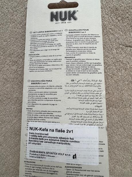 Kefa na fľaše dva v jednom, nuk