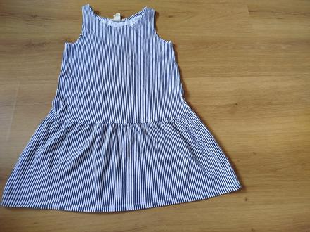Šaty pásikavé, h&m,134