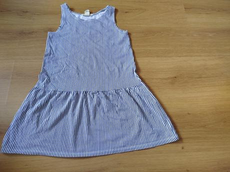 Šaty pásikavé, h&m,134
