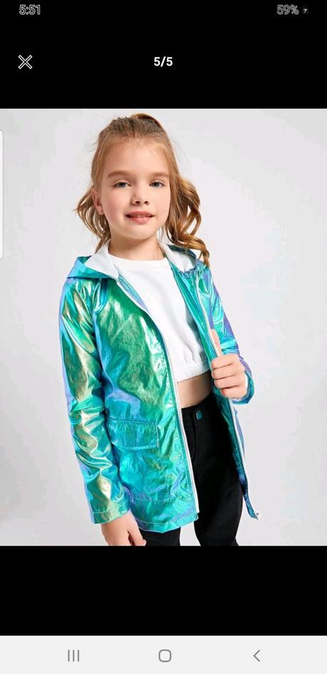 Metalická vetrovka poštovné zdarma, 122 - 152