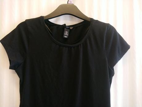 Dámsky elastický čierny top, h&m, m, h&m,m