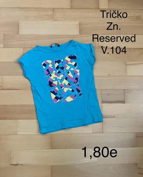 Tričko reserved, reserved,104