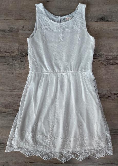 Biele slávnostné šaty, h&m,170