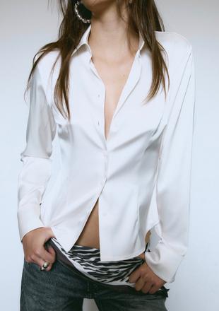 Nova saténová blúzka, stradivarius,m