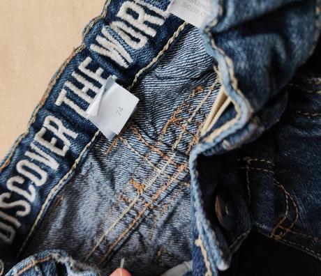 Riflové šortky, c&a,74