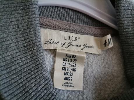 Šedý svetrík na gombíky 92, h&m,92