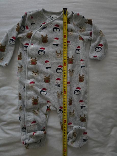 Vianočné pyžamko/overal, c&a,68