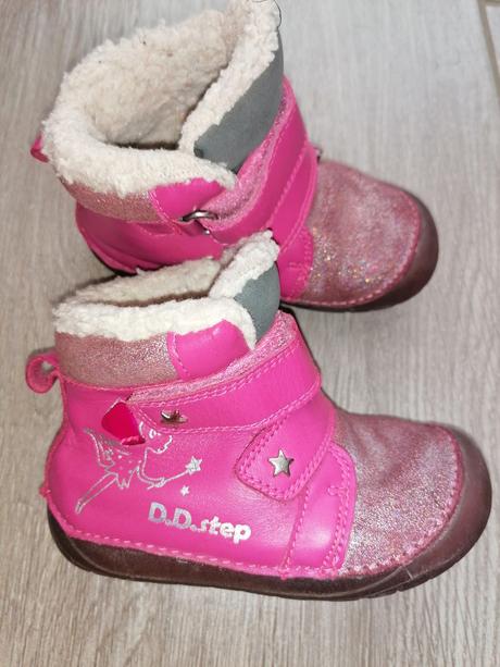 Zimné topánočky cyklamenove, d.d.step,22