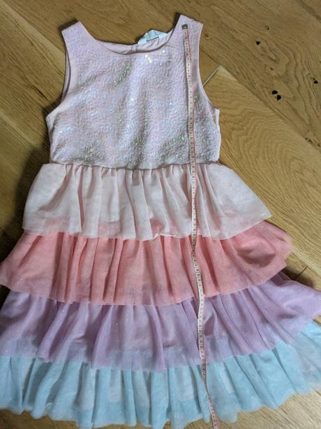 Šaty s tylovými volánikmi, h&m,134