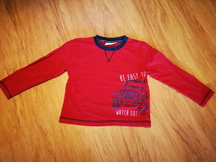 Červené tricko s autom, kids,104