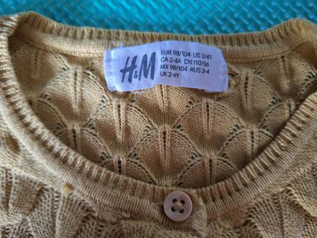Kardigán h&m, h&m,98