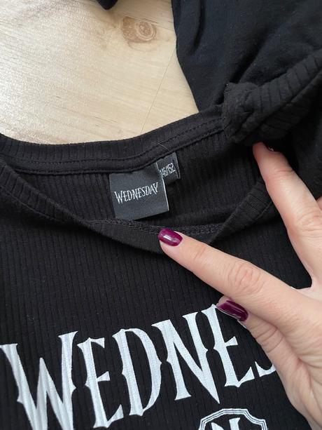 Dievčenské mikiny + tričko wednesday cena s poštou, takko,140 / 146 / 152 / 158 / 164