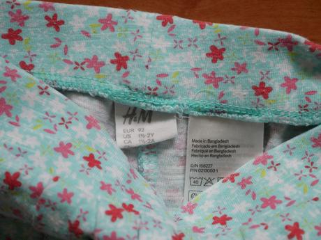 Bavnené nohavice, h&m,92