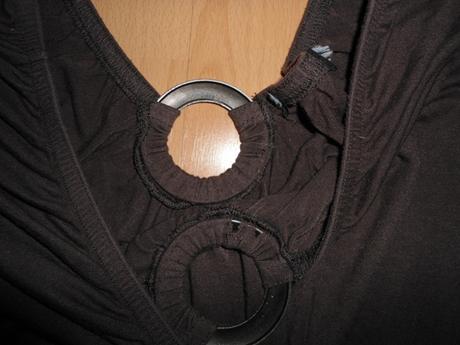 Tmavohnede letne elasticke tricko, m